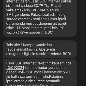Türk Telekom'un Fazladan Ücret Kesmesi