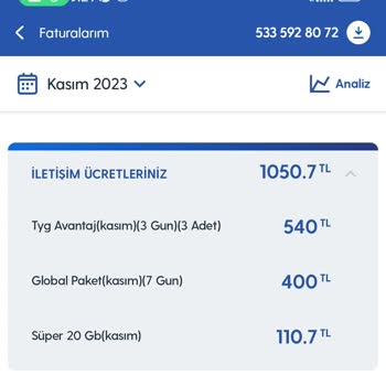 Turkcell Tyg Ve Mega Paket Ödemesi?