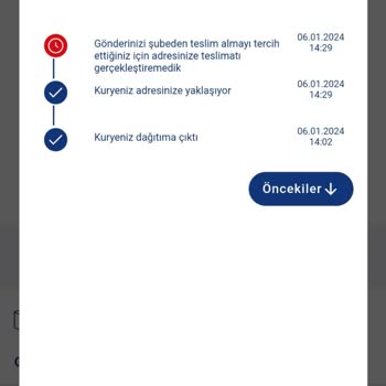 Aras Kargo Kargom Teslim Edilmeden İade Edildi!