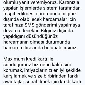 İş Bankası Kk SMS Bilgilendirme Ve Yıllık Kart Aidatı Geri Ödeme