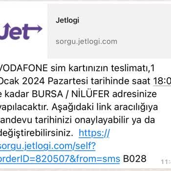 Jetlogi Ve Vodafone Teslim Edilmeyen Gönderi