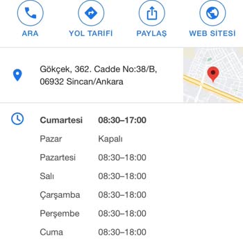 Sürat Kargo Yanlış Çalışma Saatleri.