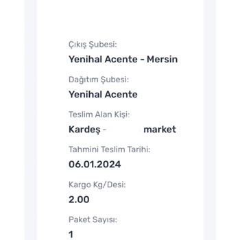 Sürat Kargo Ürünlerimi Benden Habersiz Markete Bırakmış