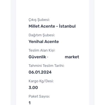 Sürat Kargo Ürünlerimi Benden Habersiz Markete Bırakmış