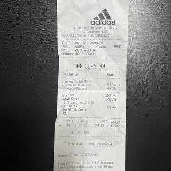 Adidas Ürün İnceleme Sonucu