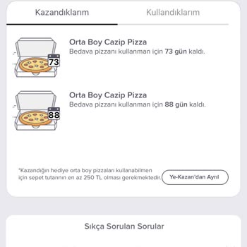 Domino's Pizza Ye Kazan Şikayet
