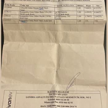 Divanev İncirli Yanlış Teslimat Ve Çözüm Sunulmaması!