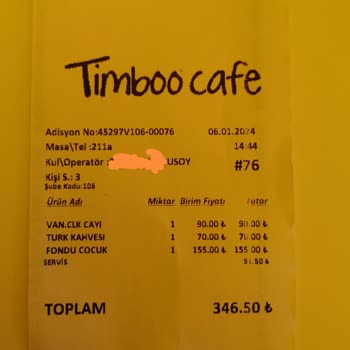 Crew Restaurant Group Menüde Eksik Hesapta Fişinde Fazla