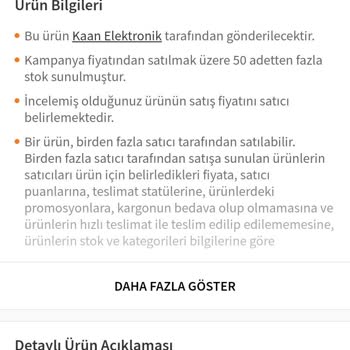 Kaan Elektronik (İstanbul) Trendyol'da Satılan Elektronik Ürünün Uyumsuzluğu