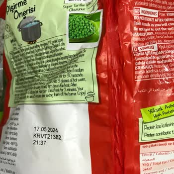 SuperFresh Markalı Bezelye Ürününde Renk Değişimi Ve Kalite Sorunu