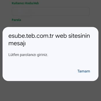TEB İnternet Bankacılığına Giriş Sorunu