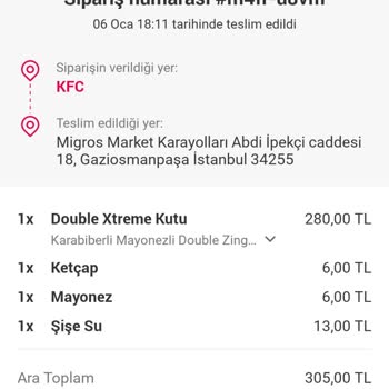 Yemeksepeti Teslim Alınmayan Para İadesi Yapılmamış Ürün Teslimatı