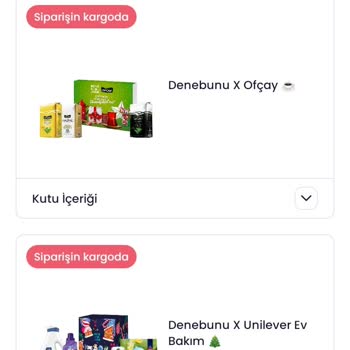 Denebunu.com'dan Eksik Gelen Kutular