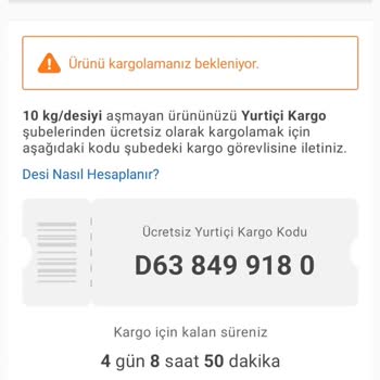 Sahibinden Yurtiçi Kargo Sisteme Giriş Yapılmıyor/bilgilendirme SMS'i Gelmiyor
