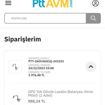 PttAVM Gönderilmeyen Ve İptal Edilmeyen Sipariş