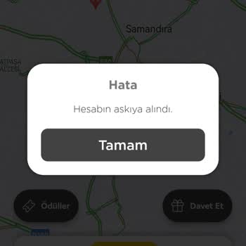 Martı Tag - Sürücü Hesabımın Haksız Yere Askıya Alınması
