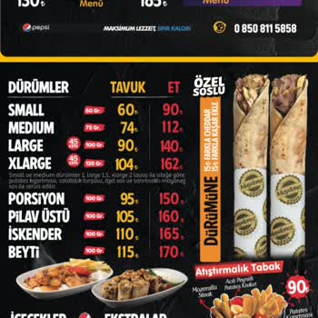 Maydonoz Döner İnternet Sitesindeki Menü İle Şubedeki Absürt Fiyat Farkı