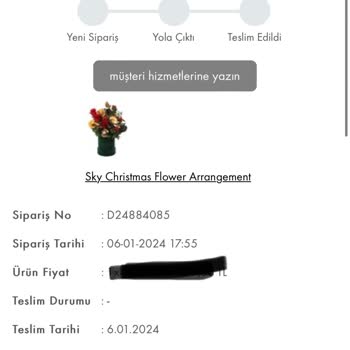 Taze Çiçek (tazecicek.com) Görseldekine Benzemeyen Ürün Geldi!