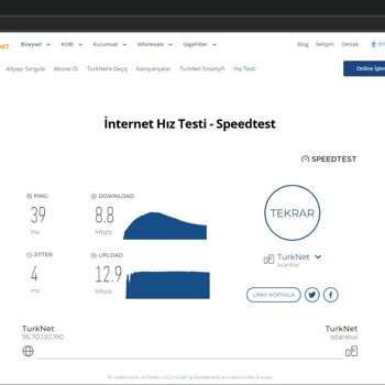 TurkNet Çekmeyen İnternet Sorunu