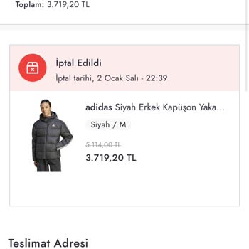Boyner İnternet Mağazasından Sipariş Edilen Ürünün İptal Edilmesi