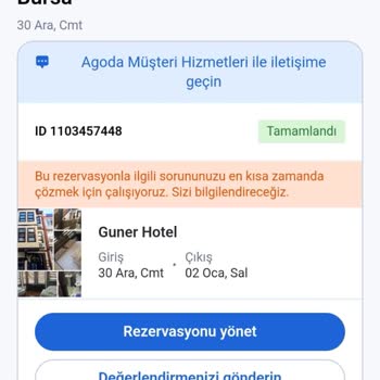 Agoda.com Para İadesi İstiyorum