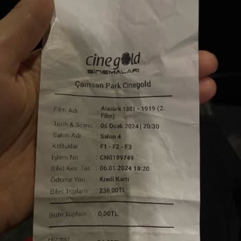 Çamsan AVM Cinegold Sinema Kalitesizliği