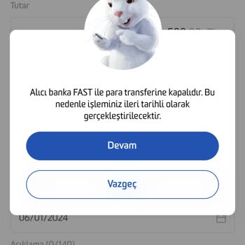 Fibabanka Fast Transferi Hatası