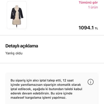 Gardrops Sipariş İptali Sağlanmıyor