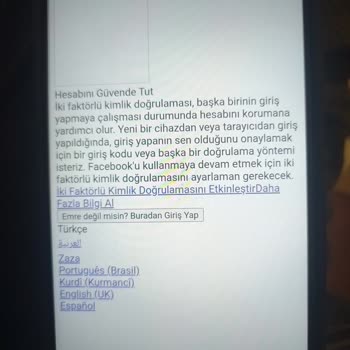 Facebook Giriş Sorunu