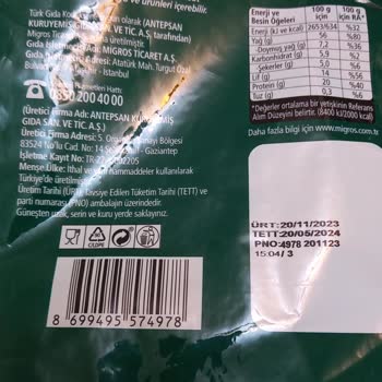 Migros Yılbaşı Çerezinde Hayal Kırıklığı