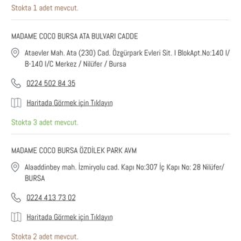 Madame Coco Yanlış Sipariş Gönderimi