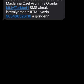 Turkbet Türkbet İzinsiz SMS'lerle Vatandaşı Rahatsız Ediyor!