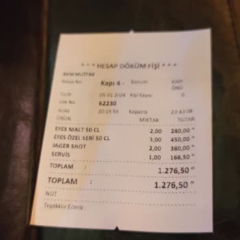 BKM Mutfak Comedy Club Bar Fazla Alınan Hesap Ücreti