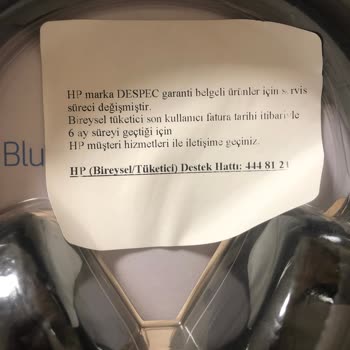 HP 2 Yıl Garantili Diye Sattığı Ürünü 6 Ay Sonra Kabul Etmiyor