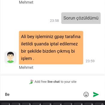 Son Teklif İşlem Şikayeti