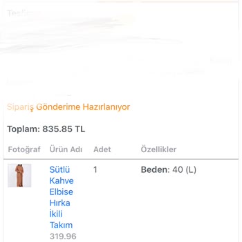 Nare Giyim Siparişi Göndermedi