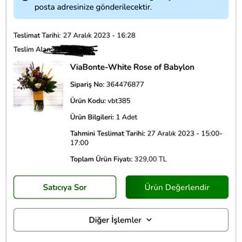 Çiçek Sepeti Görselle Alakası Olmayan Ürüne: İnceledim Aynısı Dedi.
