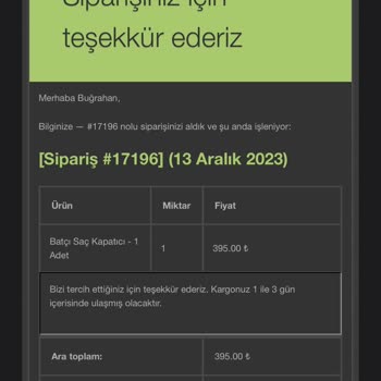 Batçı Hair Atelier Bozuk Ürün Yapısı