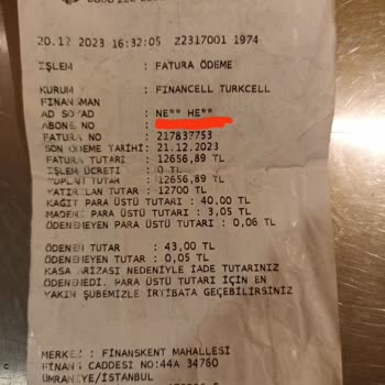 Financell (Turkcell Finansman) Financell Kredi Ödeme