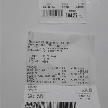 Teşekkür Et Besicilik Fiyat Etiketi Üzerinden Satış Yapmadı