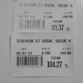 Teşekkür Et Besicilik Fiyat Etiketi Üzerinden Satış Yapmadı