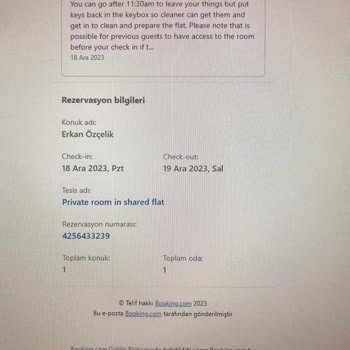 Booking.com Çevrimiçi Rezervasyon Platformu İle Yaşanan İptal Sorunları