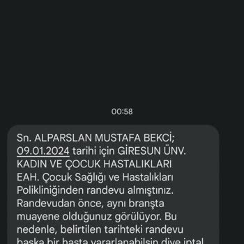MHRS Kafasına Göre Bebeğimin Randevusunu İptal Ediyor