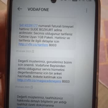 Vodafone Müşteri Hizmetleri Hakkında Şikayetçi Yim