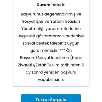 İBB - İstanbul Büyükşehir Belediyesi Yenidoğan Yardımı Reddedildi
