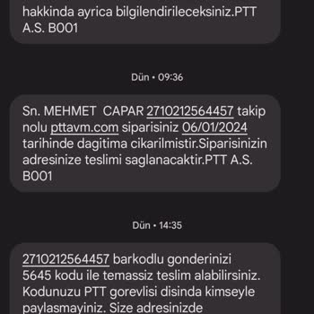 PttAVM PTT Kargo Zili Dahi Çalmadan Gidiyor. Ya Da Hiç Gelmiyor.