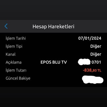 Blutv Üyeliğinin İptal Olmasına Rağmen Ücret Çekilmesi