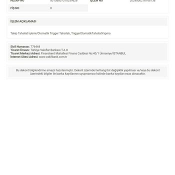 VakıfBank Takipli Müşteri Tahsilatı