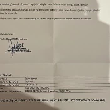 SteelSeries, Amazon Ve Despec Bilgisayar (SteelSeries Garanti Servisi)