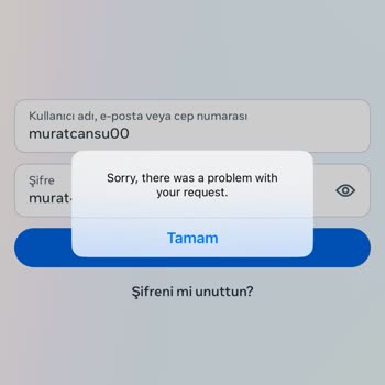Instagram Giriş Hatası